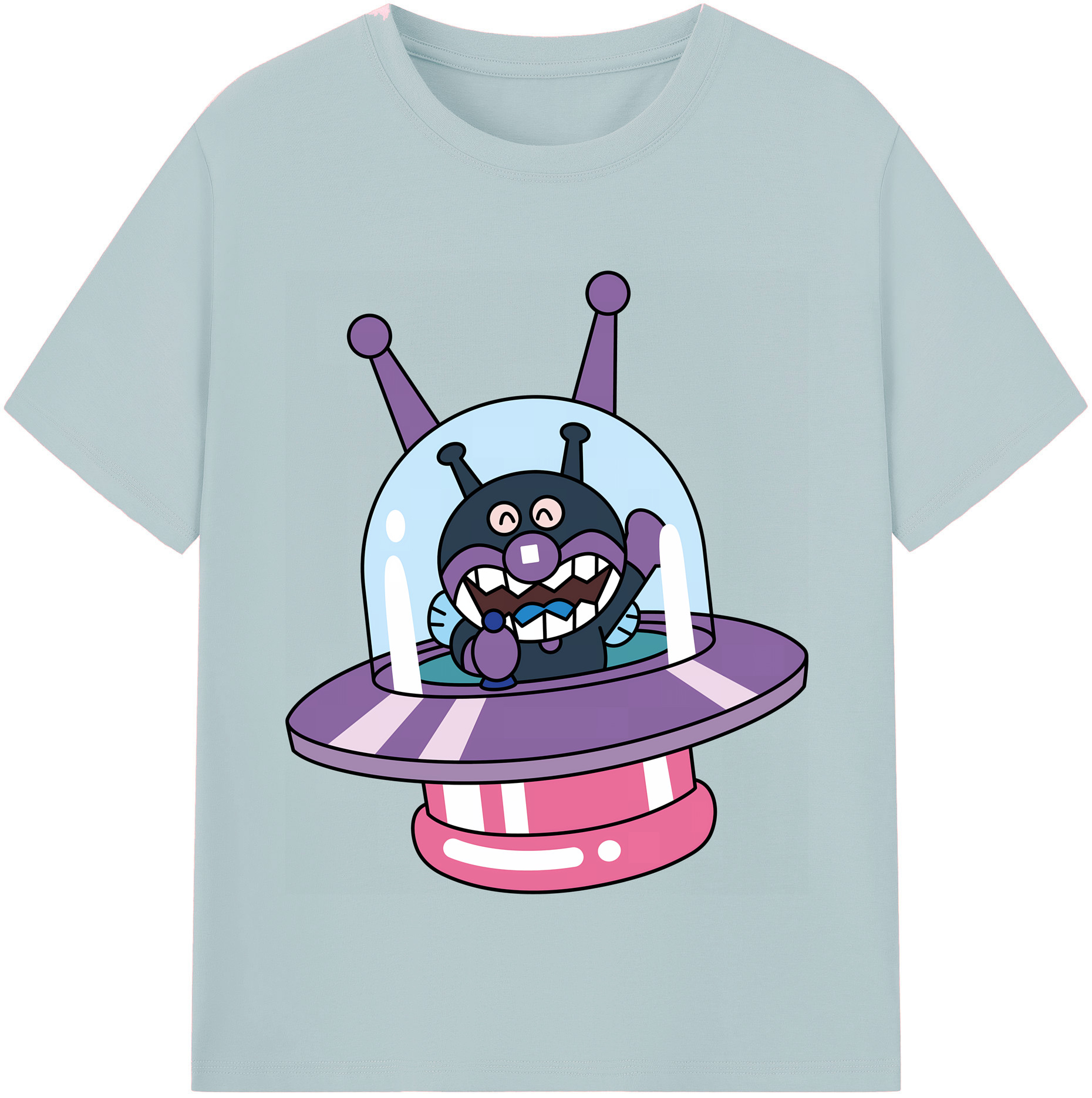 （画像用） アンパンマン Anpanman 綿100％半袖Tシャツ（フロントプリント）